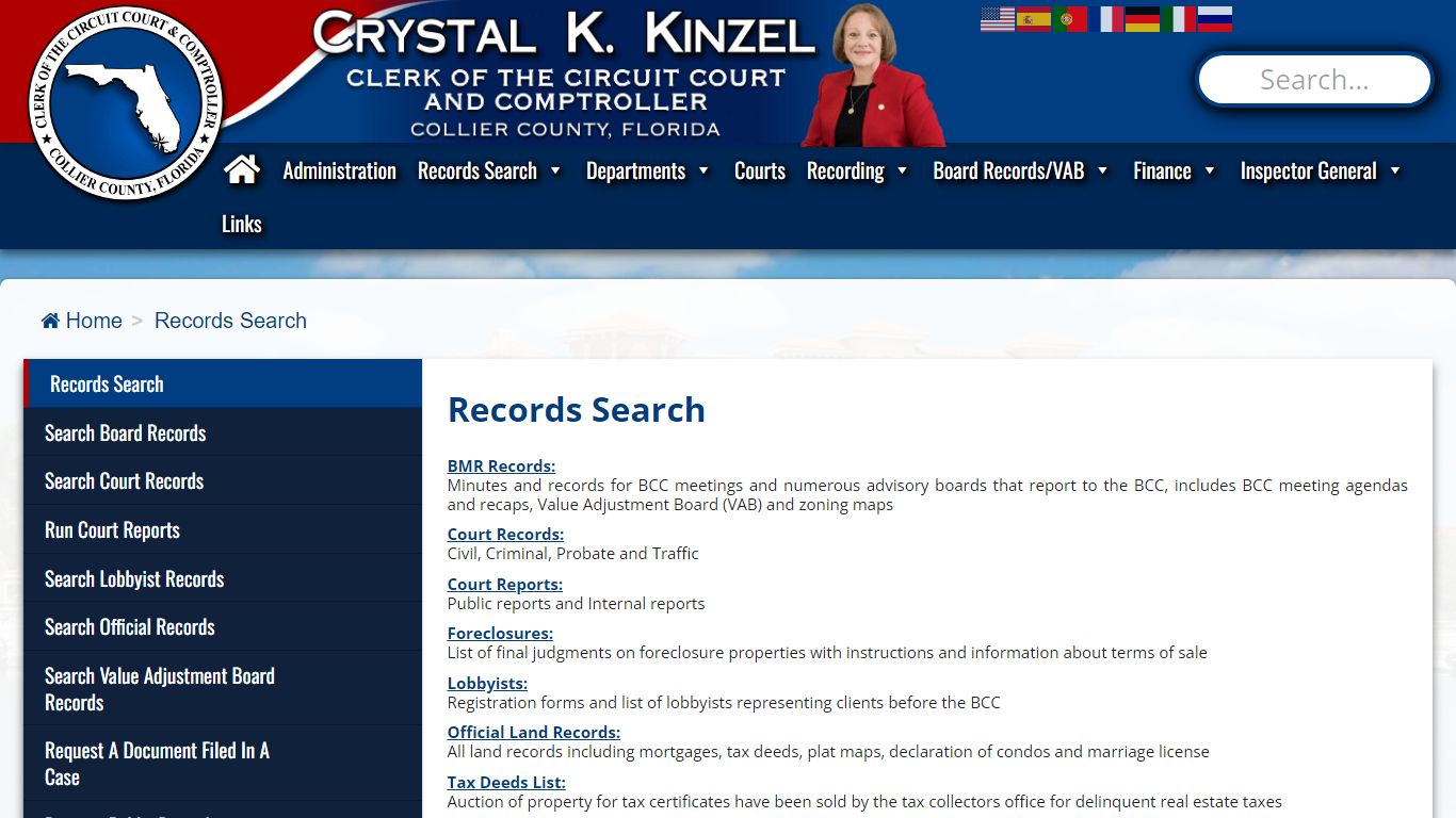 Records Search – Collier Clerk of the Circuit Court & Comptroller